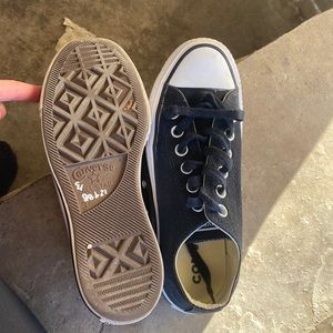 Black Platform low top converse